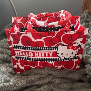 Hello Kitty Red and Black Graphic Tote